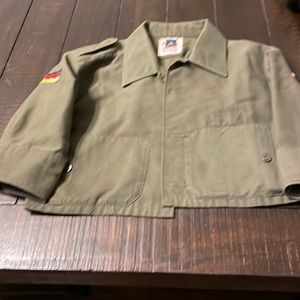 Cropped military style jacket